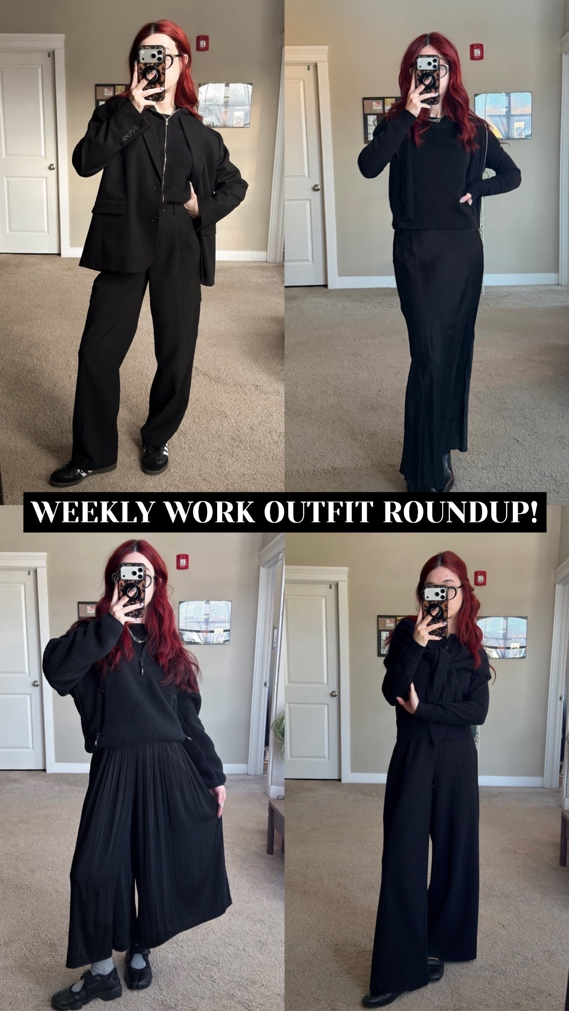 week of all black work outfits!
@Aritzia @Quince 
all black style, all black office outfit, work style, aritzia style, aritzia outfits, corporate goth, alternative style, corporate style, all black outfit inspo, weekly outfit roundup, work outfit roundup, aritzia goth

#LTKWorkwear #LTKSeasonal #LTKootd