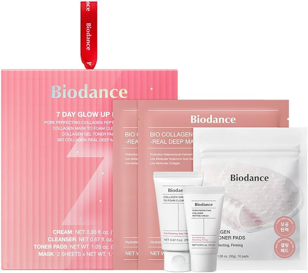 BIODANCE 7 Day Glow Up Kit: Holiday Collagen Gift Set for Glass-Skin, Christmas Gift, Stocking St... | Amazon (US)