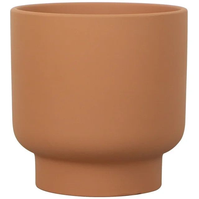 Mainstays 8in Petra Terra Round Planter, Terracotta - Walmart.com | Walmart (US)