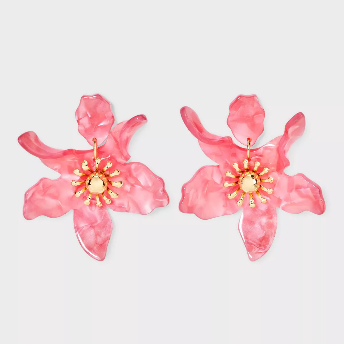 Flower Resin Earrings - A New Day™ Pink | Target