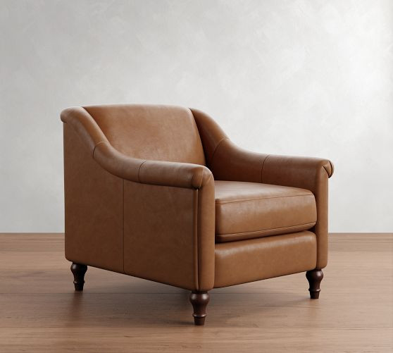 Josie Leather Chair | Pottery Barn (US)