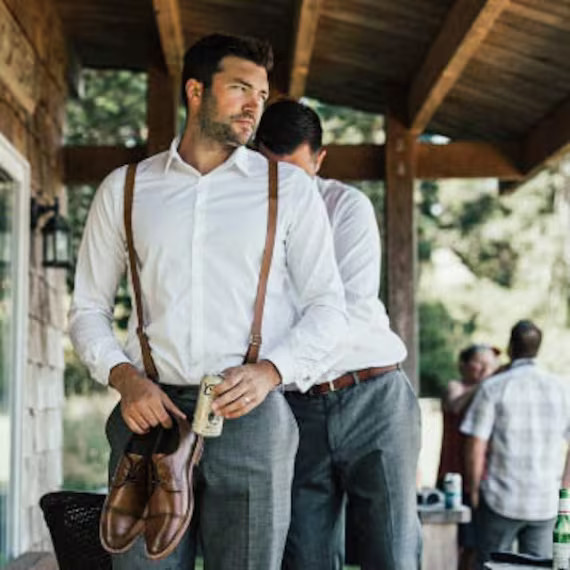 Brown Leather Suspenders Suspenders Leather Suspenders | Etsy | Etsy (US)