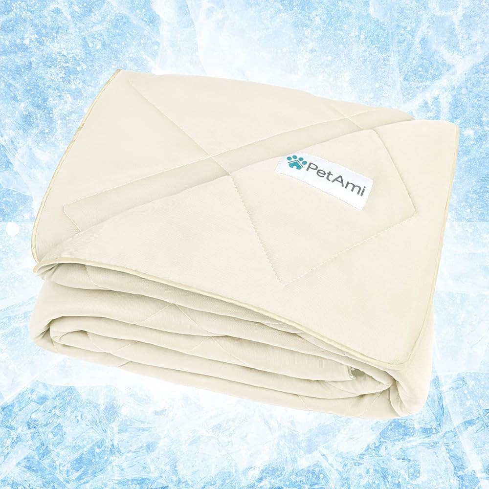 PetAmi Premium Cooling Dog Blanket | Lightweight Fluffy Pet Throw Blanket Bed Cover for Dogs, Cat... | Amazon (US)