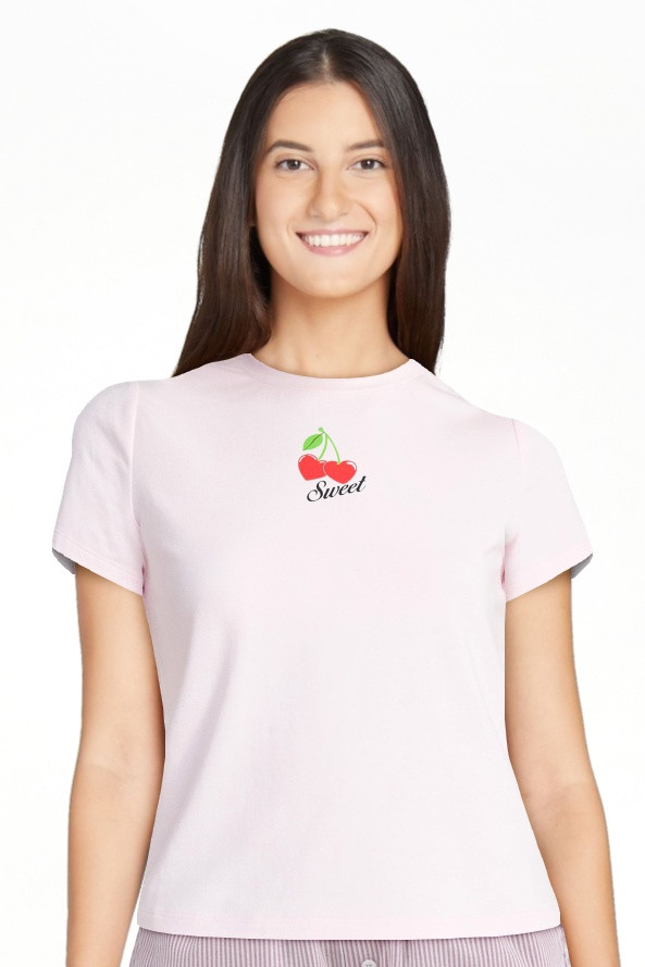 No Boundaries Sleepwear Graphic Baby Tee, Women's XS-XXL | Walmart (US)