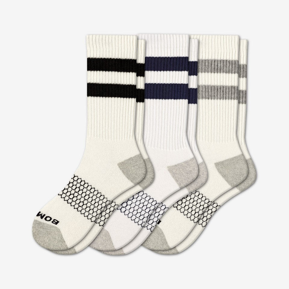 Men's Vintage Stripe Calf Sock 3-Pack | Bombas