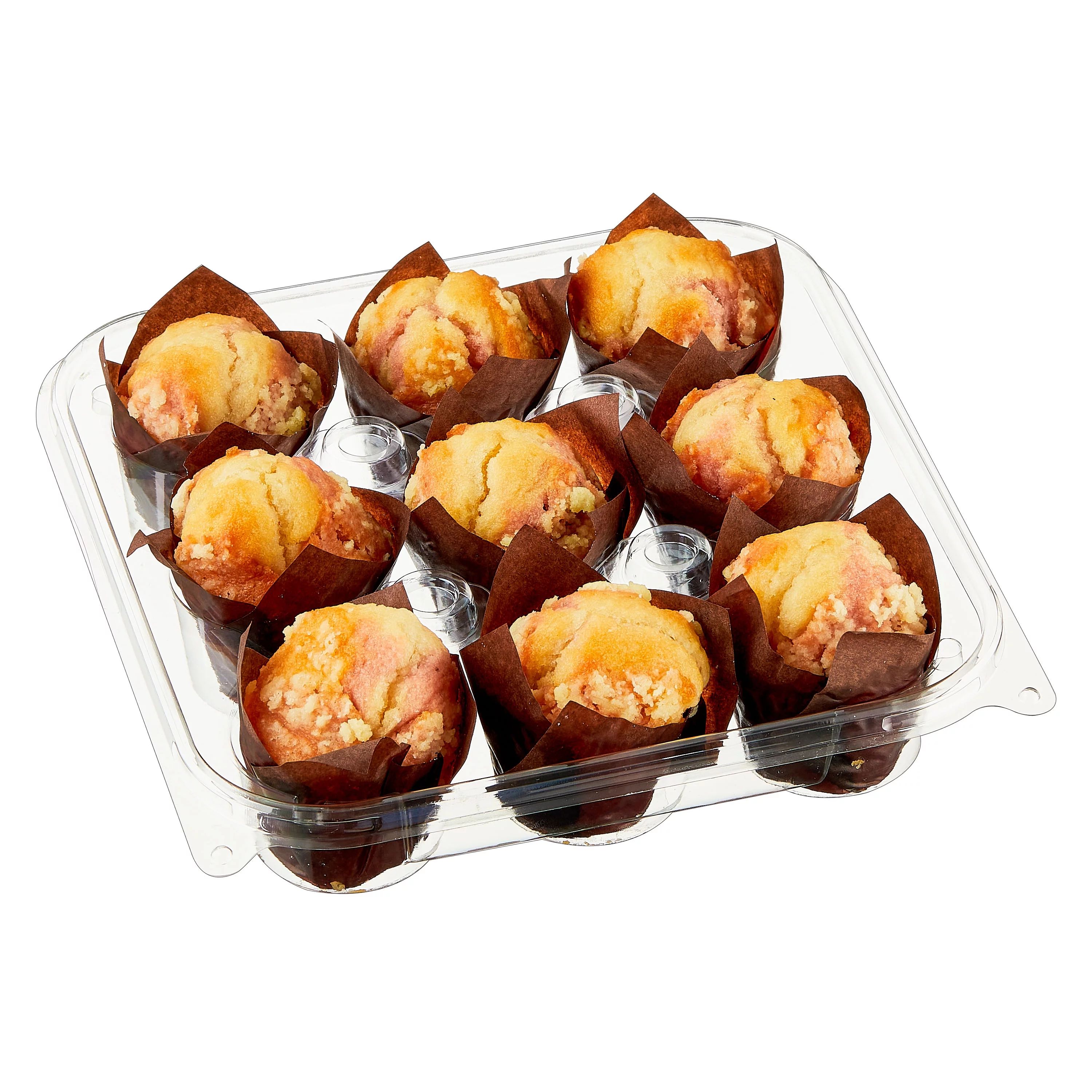 Marketside Strawberry & Creme Muffins, 14 oz, 9 Count | Walmart (US)