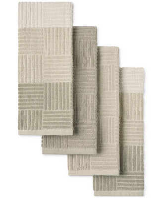 Town & Country Living Basics Basketweave Kitchen Towel, Set of 4 - Macy's | Macy's