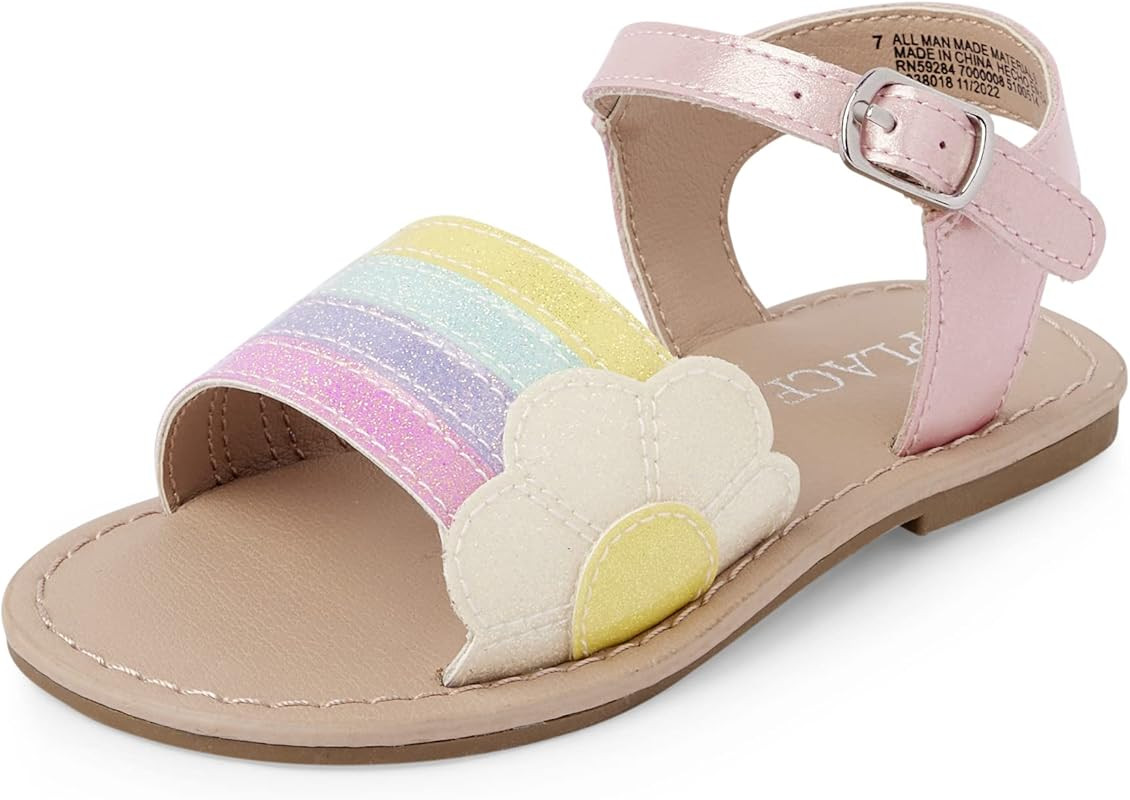 The Children's Place baby-girls And Toddler Girls Flat Sandals | Amazon (US)