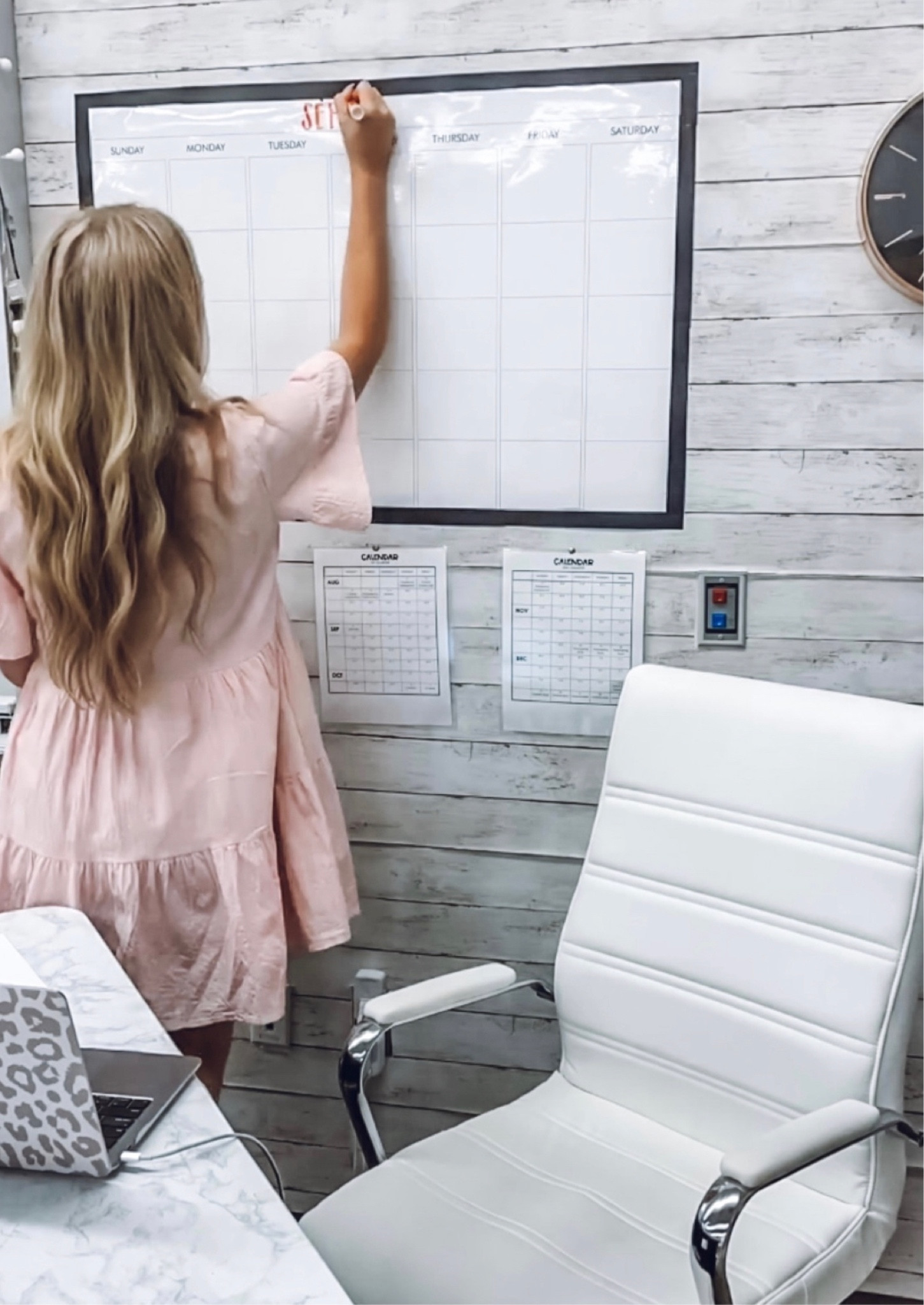 love having a dry erase calendar in my classroom! 

I used black cardstock paper to make the black border for mine!

*mine is the one with the picture of the girl writing on it but is sometimes sold out so I linked other similar ones!

#teacher #classroomsetup 
#LTKunder100

#LTKBacktoSchool