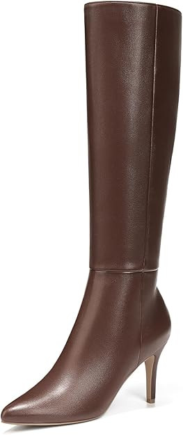 ALICEPUB Knee High Boots for Women Pointed Toe Tall Boots Long Heeled Boots Leather Boots Stilett... | Amazon (US)