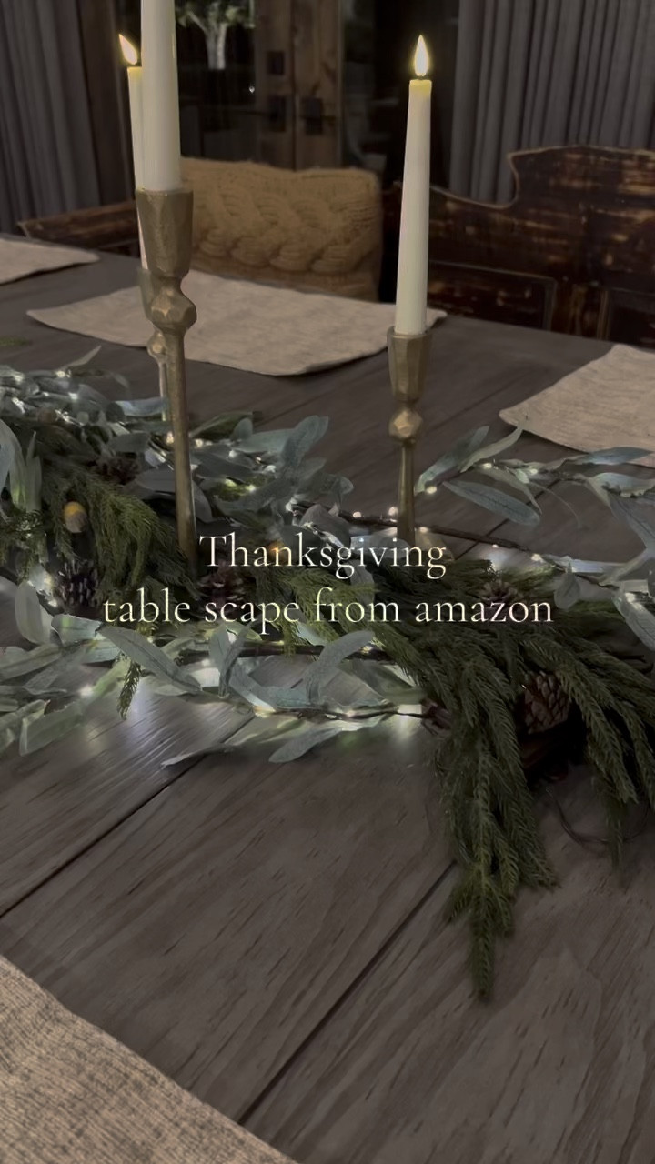 loved how my table scape turned out for thanksgiving! 

everything from amazon 🫶🏼

#homedecor #amazonhomedecor #tablesetting #thanksgivingtablescape 

#LTKhome #LTKSeasonal #LTKHoliday