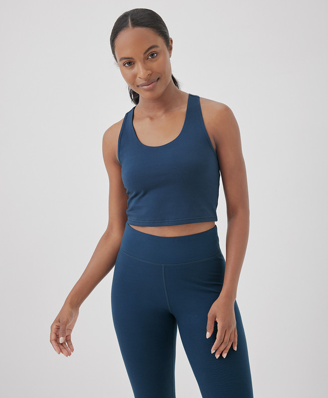 Women’s On The Go-to Crop Tank made with Organic Cotton | Pact | Pact Apparel