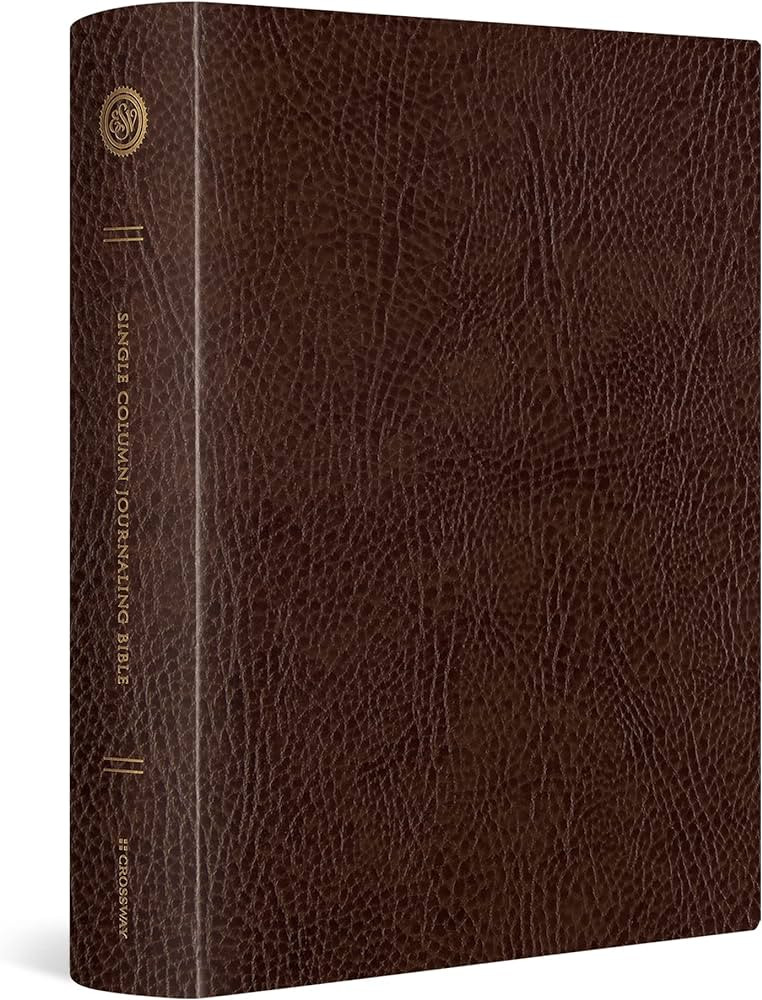 ESV Single Column Journaling Bible, Large Print (Mocha) | Amazon (US)