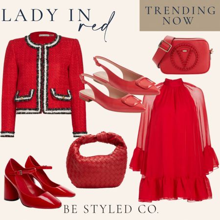 Red is the color of the season! Incorporate it in your accessories or choose a bold red dress for jacket this season 

#LTKSeasonal #LTKstyletip #LTKfindsunder100