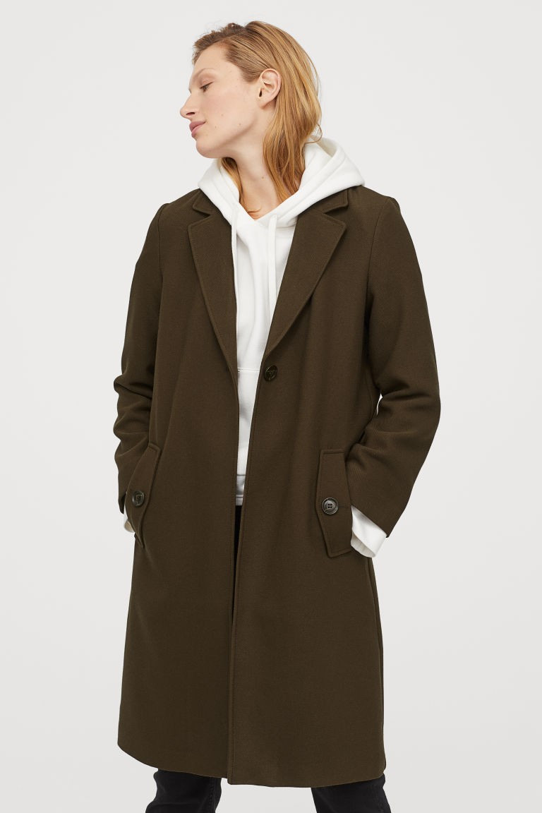 Straight-cut coat | H&M (UK, MY, IN, SG, PH, TW, HK)