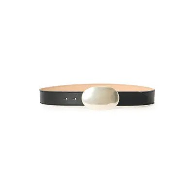B-Low the Belt Myra Leather Belt in Black Silver at Nordstrom, Size Large | Nordstrom