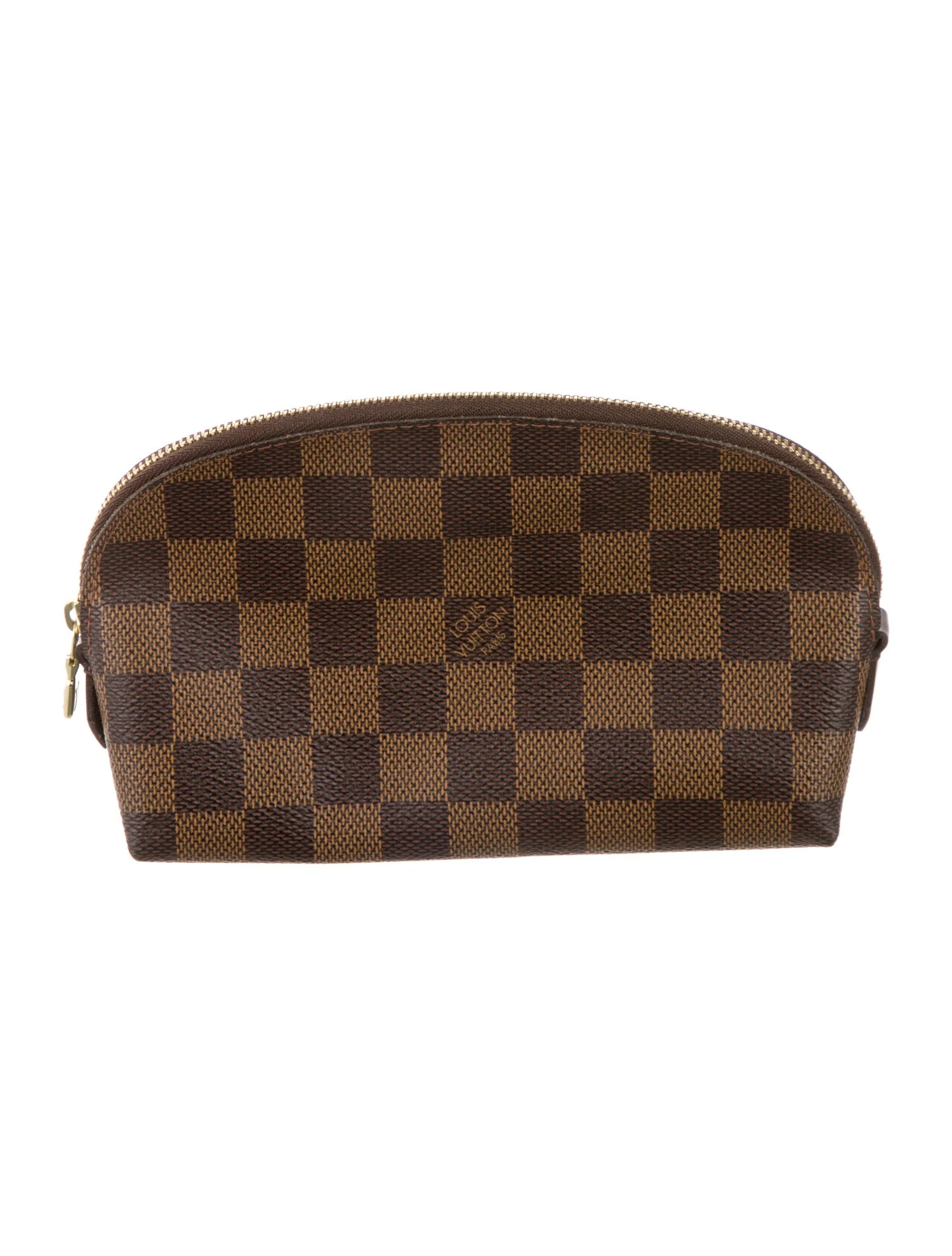 Damier Ebene Cosmetic Pouch PM | The RealReal