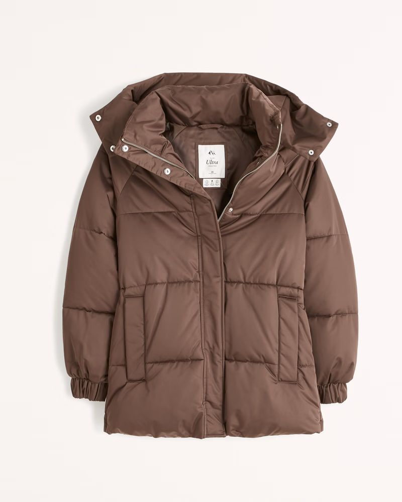 Women's Ultra Mid Puffer | Women's 25% Off Select Styles | Abercrombie.com | Abercrombie & Fitch (US)