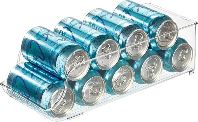 iDesign BPA-Free Plastic Water Bottle and Drink Holder Fridge Organizer Bin for Kitchen, Basement... | Amazon (US)