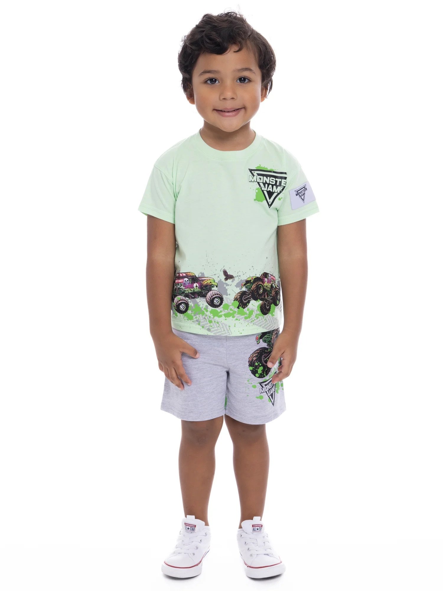 Monster Jam Toddler Graphic Tee and Shorts Set, 2-Piece, Sizes 12M-5T | Walmart (US)