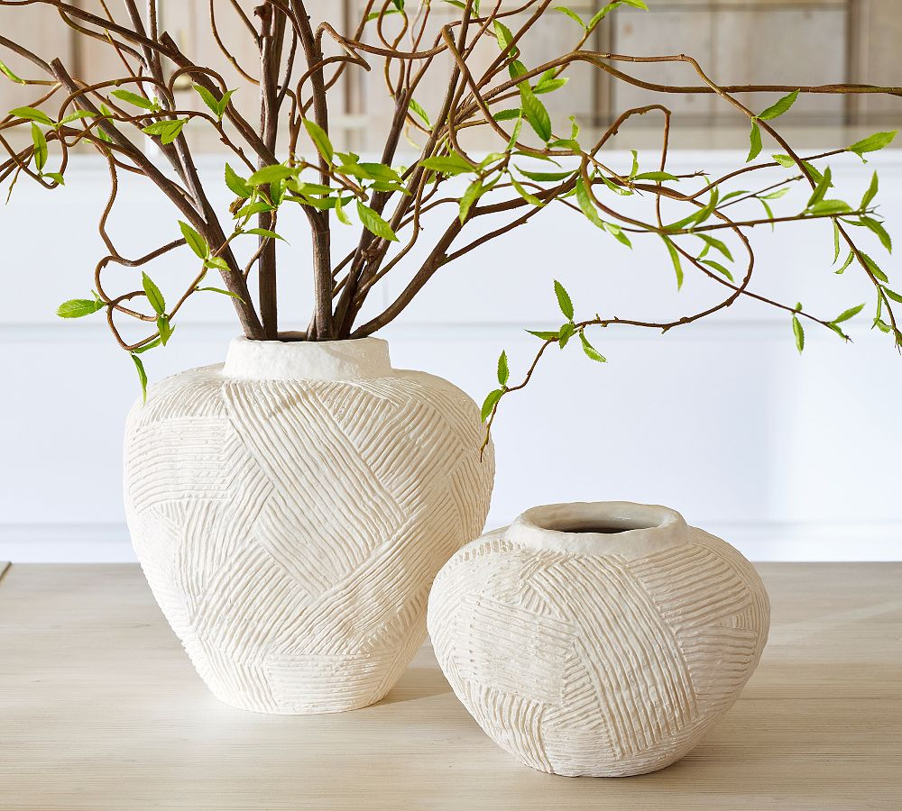 Textured Earthenware Vase | Pottery Barn CA