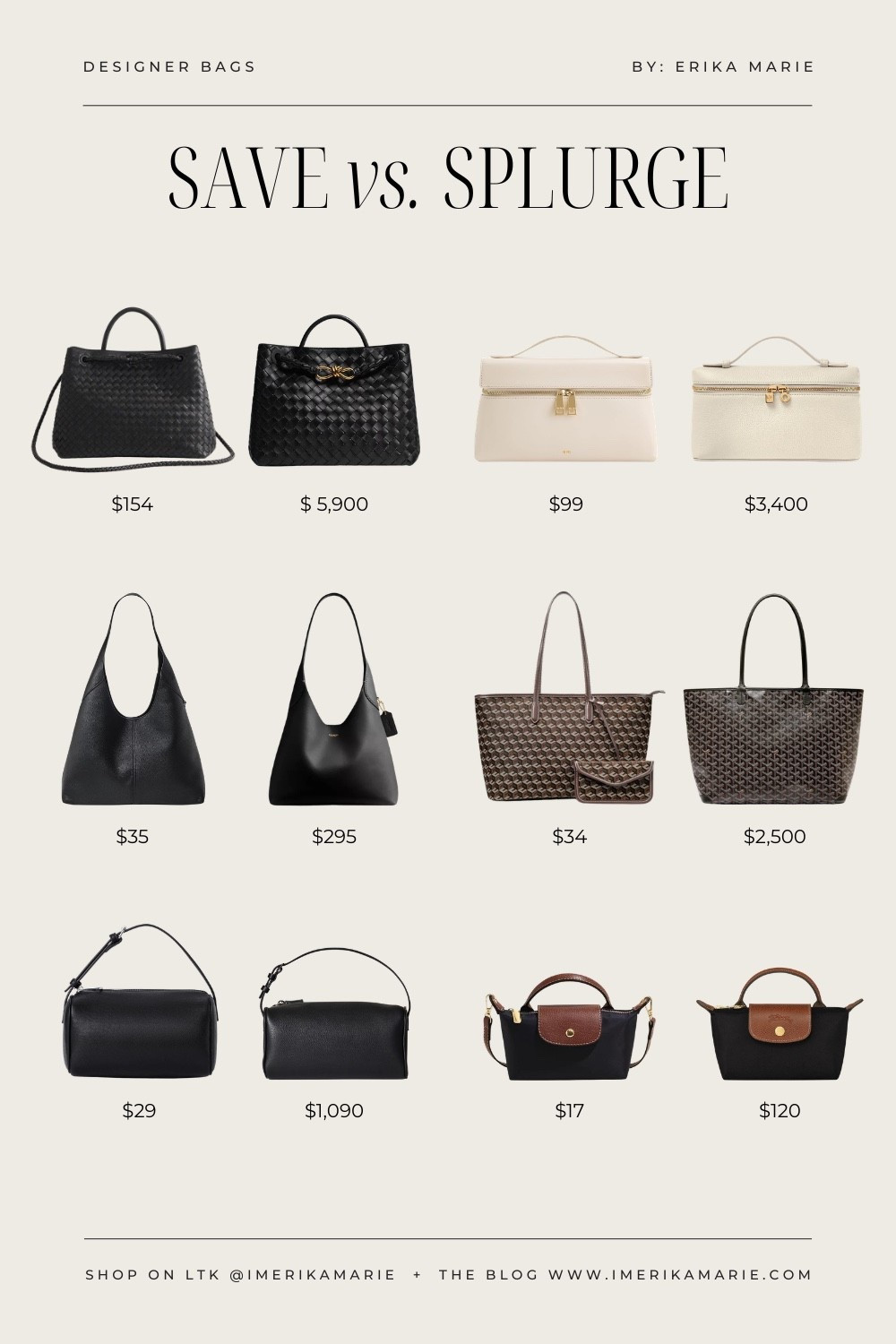 Save vs. Splurge: Designer Bags

#LTKSaleAlert