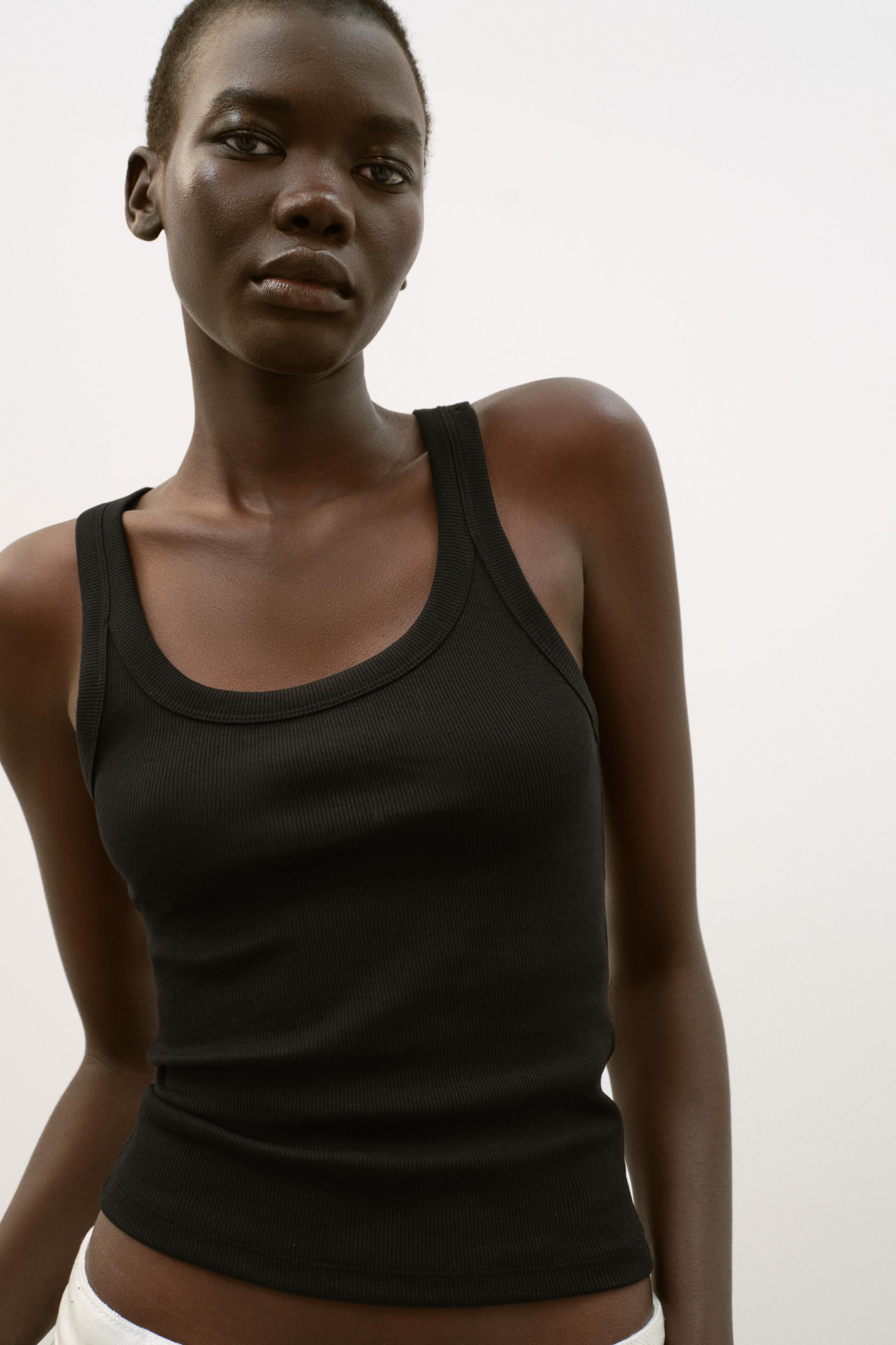 RIBBED SLEEVELESS TOP | Zara US