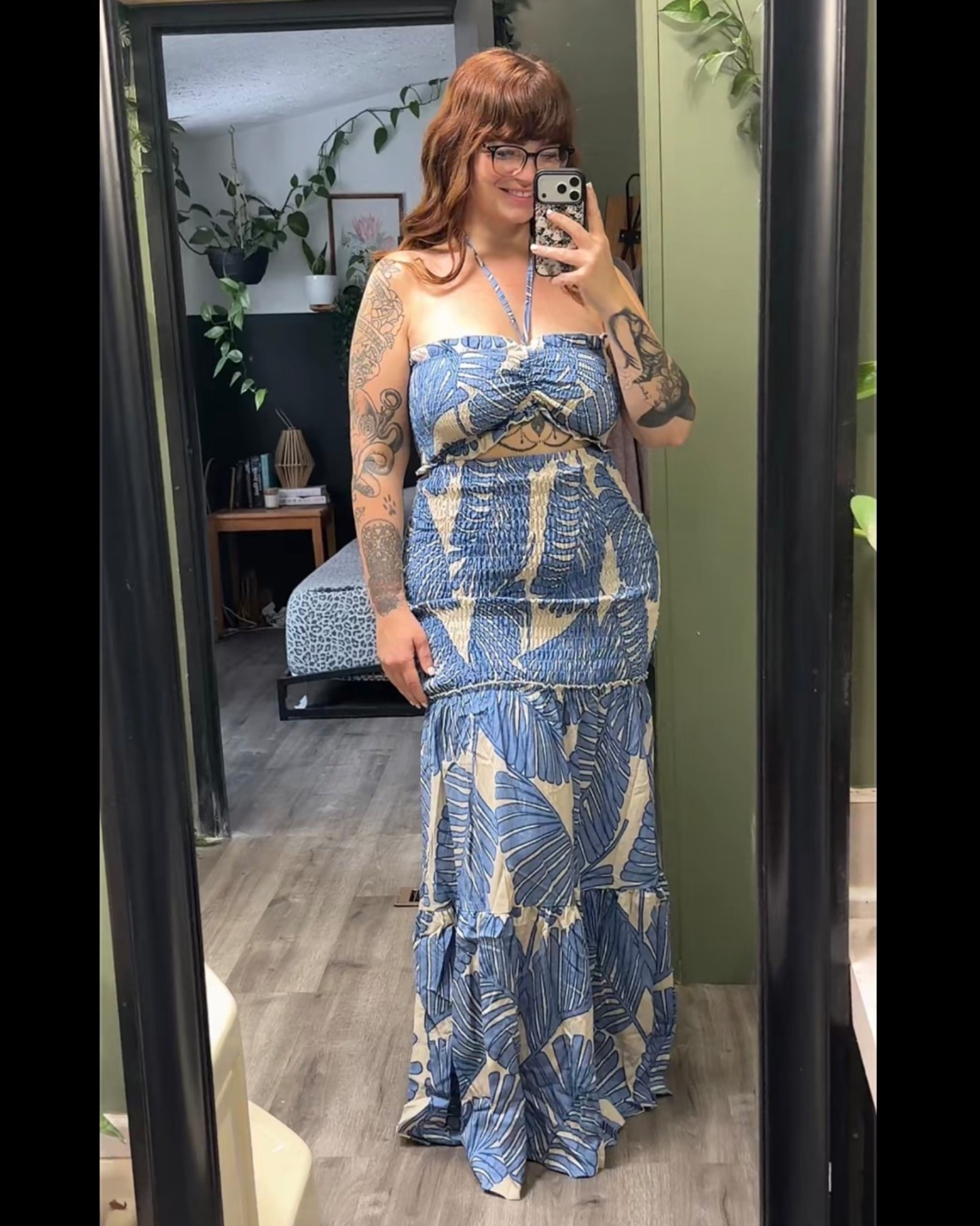 Loving this tropical halter dress by Chicme. So comfortable. Stretchy & forgiving. #midsize #vacation #vacationoutfit #ootd #summerdress 

#LTKootd #LTKMidsize #LTKgrwm