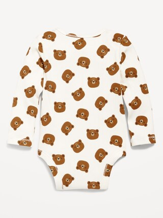 Printed Unisex Long-Sleeve Bodysuit for Baby | Old Navy | Old Navy (US)