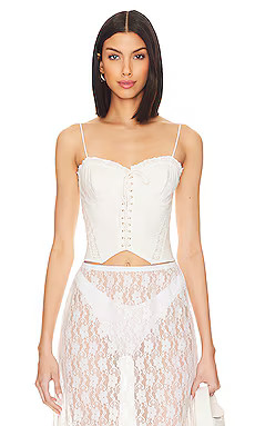 MAJORELLE Kariselle Top in White from Revolve.com | Revolve Clothing (Global)
