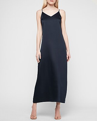 Satin Maxi Slip Dress | Express