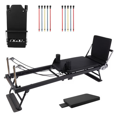 Foldable Pilates Equipment for Home Workouts,Pilates Reformer Machine for Home Gym,Pilates Exercise Equipment with Jump Board,Color Cords Set of 2 | Target