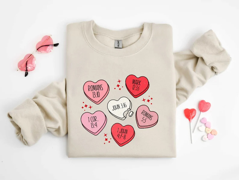Christian Valentines Shirt, You Are Bible Verse Sweatshirt, Religious Valentines Sweater, Christi... | Etsy (US)