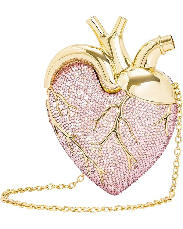 JW PEI Women's Maren Artificial Crystal Heart Shaped Bag | Amazon (US)