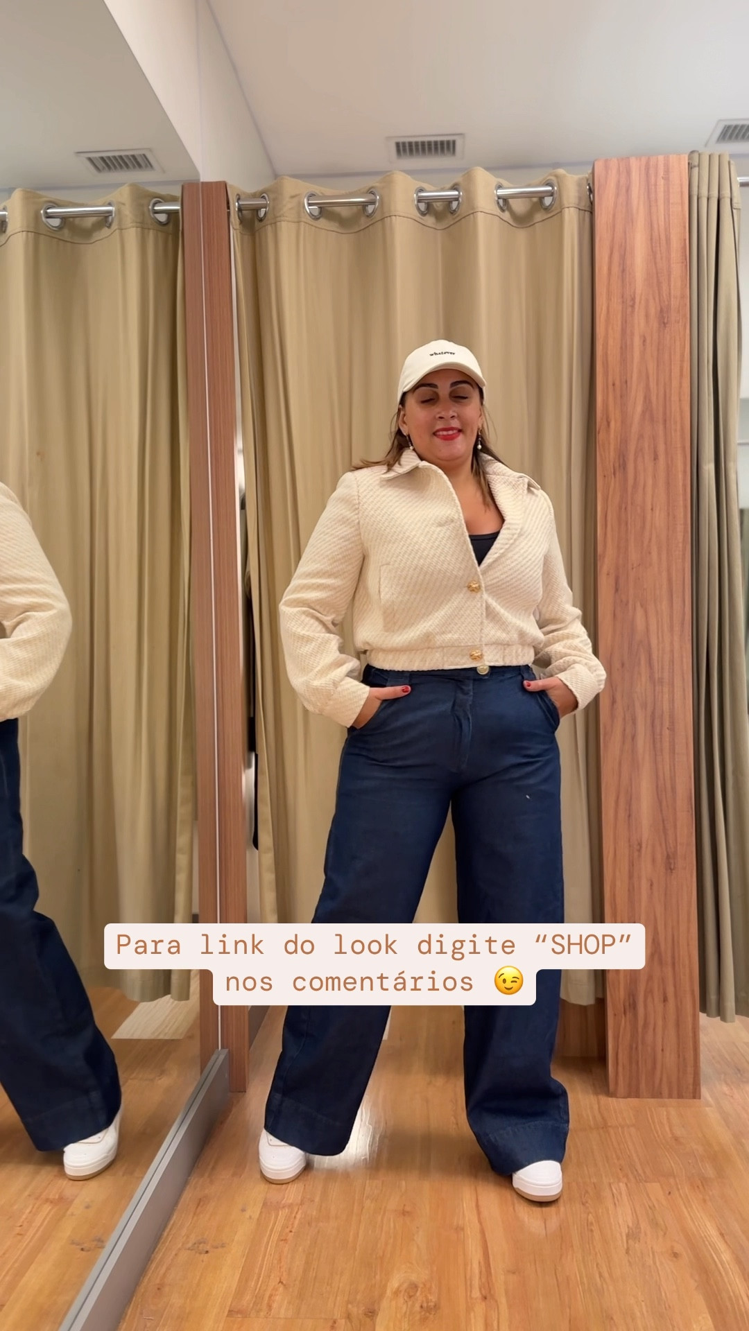 Calça wide leg com botão de brasão usei tam. 46 casaqueto tam. M . Aproveite meu cupom CLOSETDAPRY para obter 15% OFF * tempo indeterminado 

#LTKplussize #LTKbrasil #LTKcurves