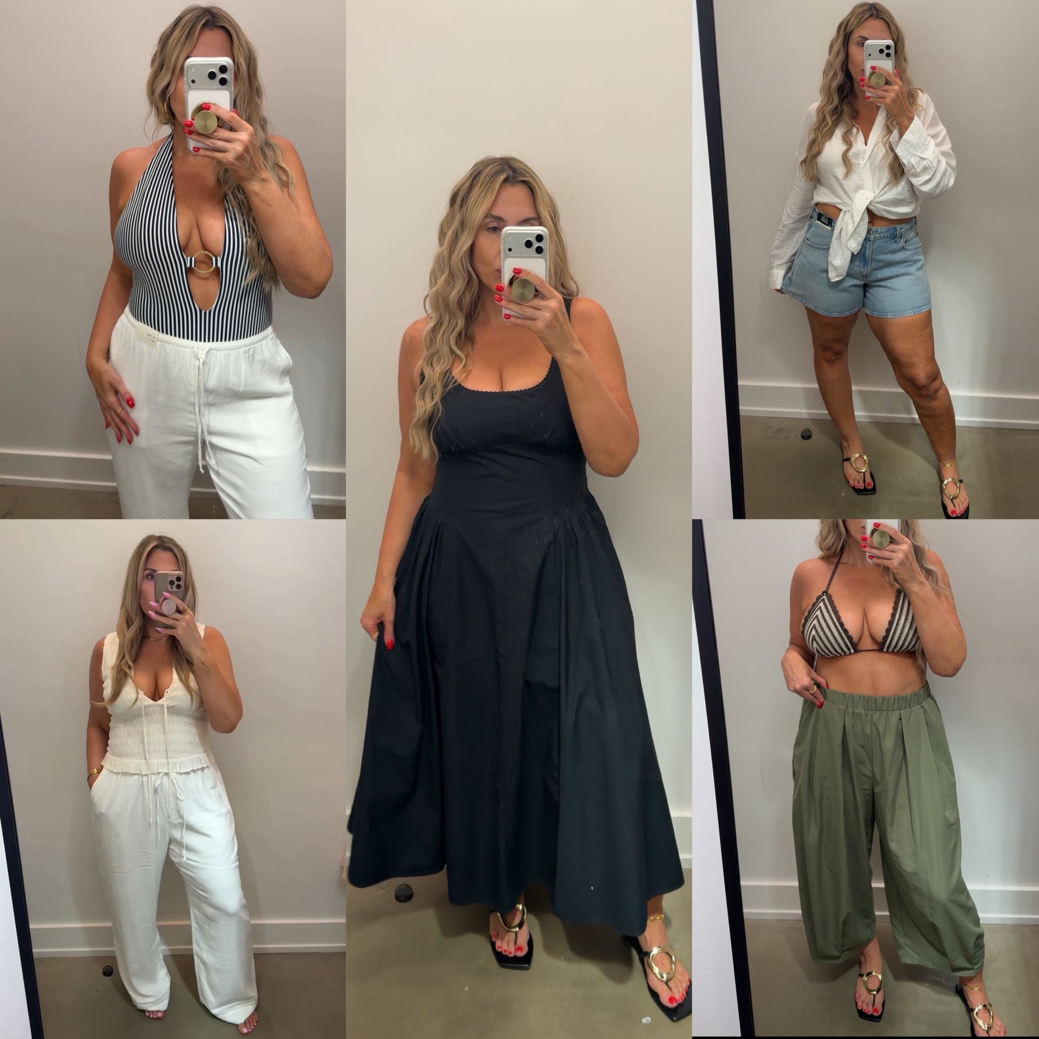Curvy girl approved pieces from Abercrombie everything is 100/10.

the green pants and white top tied up are mine from Amazon size L in pants and XL in white top. 

Bra-Free Dylan Midi Dress size L reg length (adjustable straps, stretch in bodice, lots of support). The black is not showing online linked to the other colors.

A-line denim shorts size 32 (14) in the curve love. I sized up for a loose fit. If you prefer more fitted stick to true to size. There is stretch. 

Classic and Curve Love Fit. The curve love gives 2 extra inches in the butt/thigh. Typically I am a 31 (12) in Curve Love but I can also wear the 32 (14) in the Classic cut. 


Crochet bikini top size L fit amazing and supportive as a 38DD. Linked to the bottoms they’re calling them low rise, but I saw them in store and they are definitely not low rise.

striped one piece size L. Very cute but no support if you are bust and want lift. linked the curve love matching bikini in that print. 

white/cream or top L (stretchy, size down if inbetween).

Wearing the white linen pant in a XL reg length. I don’t need the long because the XL are oversized and give me length. 

there is also a coordinating balloon pant (linked both)  

#springoutfit #summeroutfit
#LTKMidsize #LTKSpringSale #LTKOver40
#LTKMidsize #LTKootd 

#LTKgrwm

#LTKOver40 #LTKootd