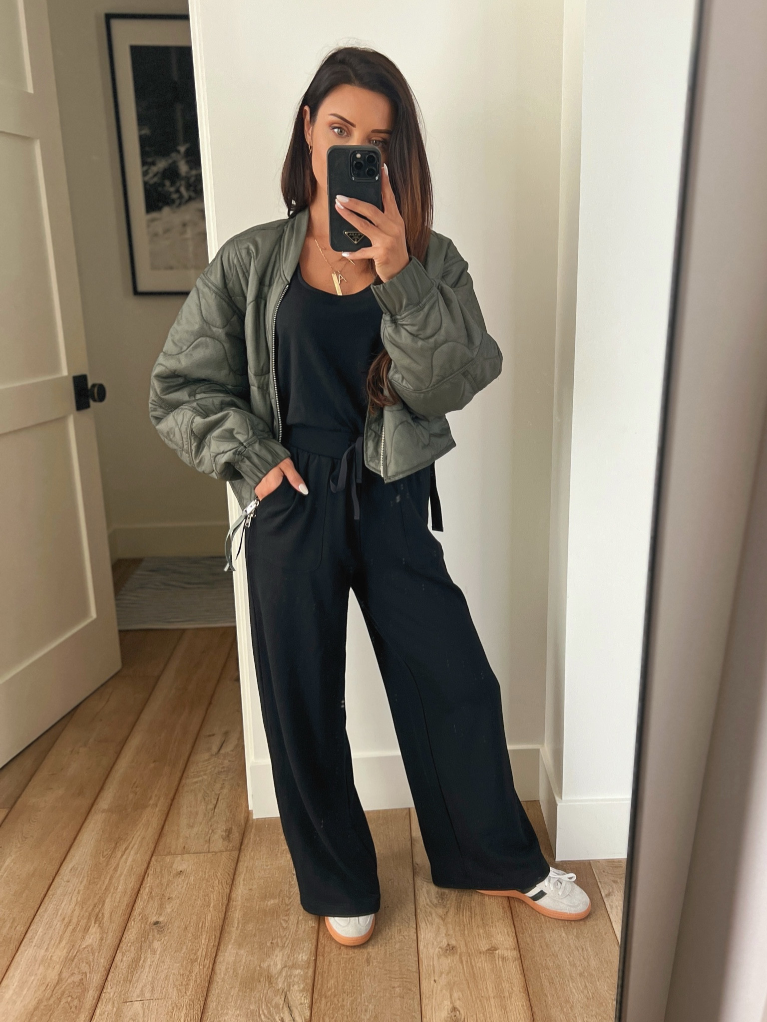 Drop off style - the comfiest jumpsuit wearing an XS - my bomber jackets on sale too 

#LTKOver40 #LTKStyleTip #LTKFindsUnder100