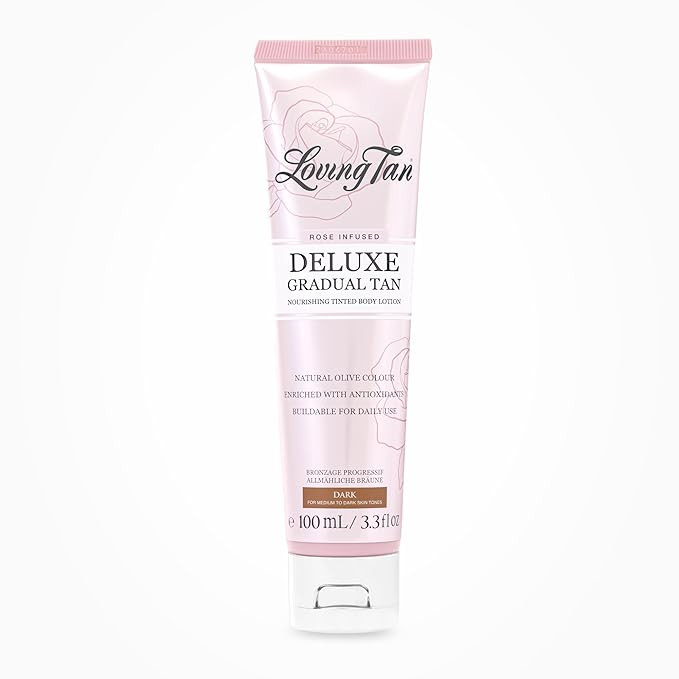 Loving Tan Rose Scented Deluxe Gradual Tan Lotion, Dark-Natural Looking Self Tanner, Professional... | Amazon (US)