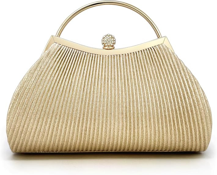 Clutch Purses for Women Evening Bags Party Clutches Handbag With Detachable Chain Strap for Cockt... | Amazon (US)