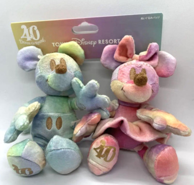 Tokyo Disney Resort Mickey Minnie 40th Plush Badge Dream Go Round from JPN NEW  | eBay | eBay US