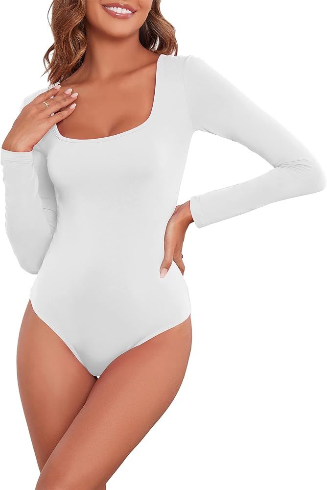 Kindcall Women Long Sleeve Tummy Control Shapewear Bodysuit for Teen Girl | Amazon (US)