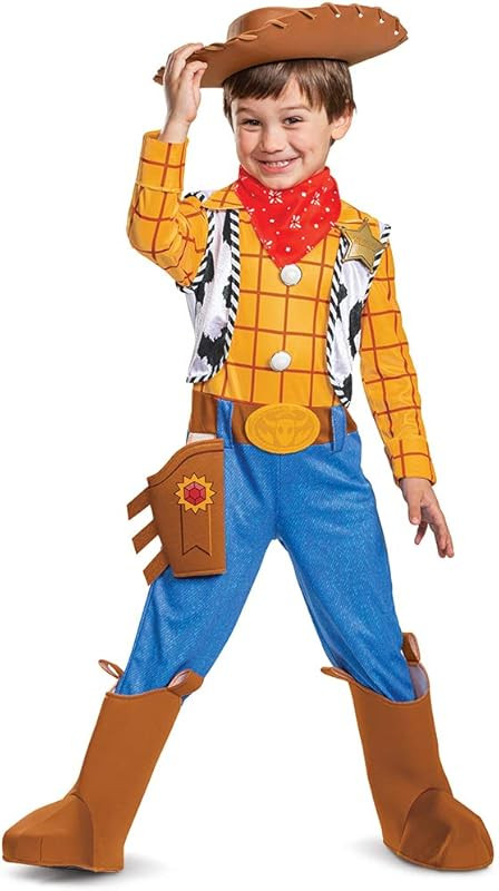 Disney Pixar Woody Toy Story 4 Deluxe Boys Costume | Amazon (US)