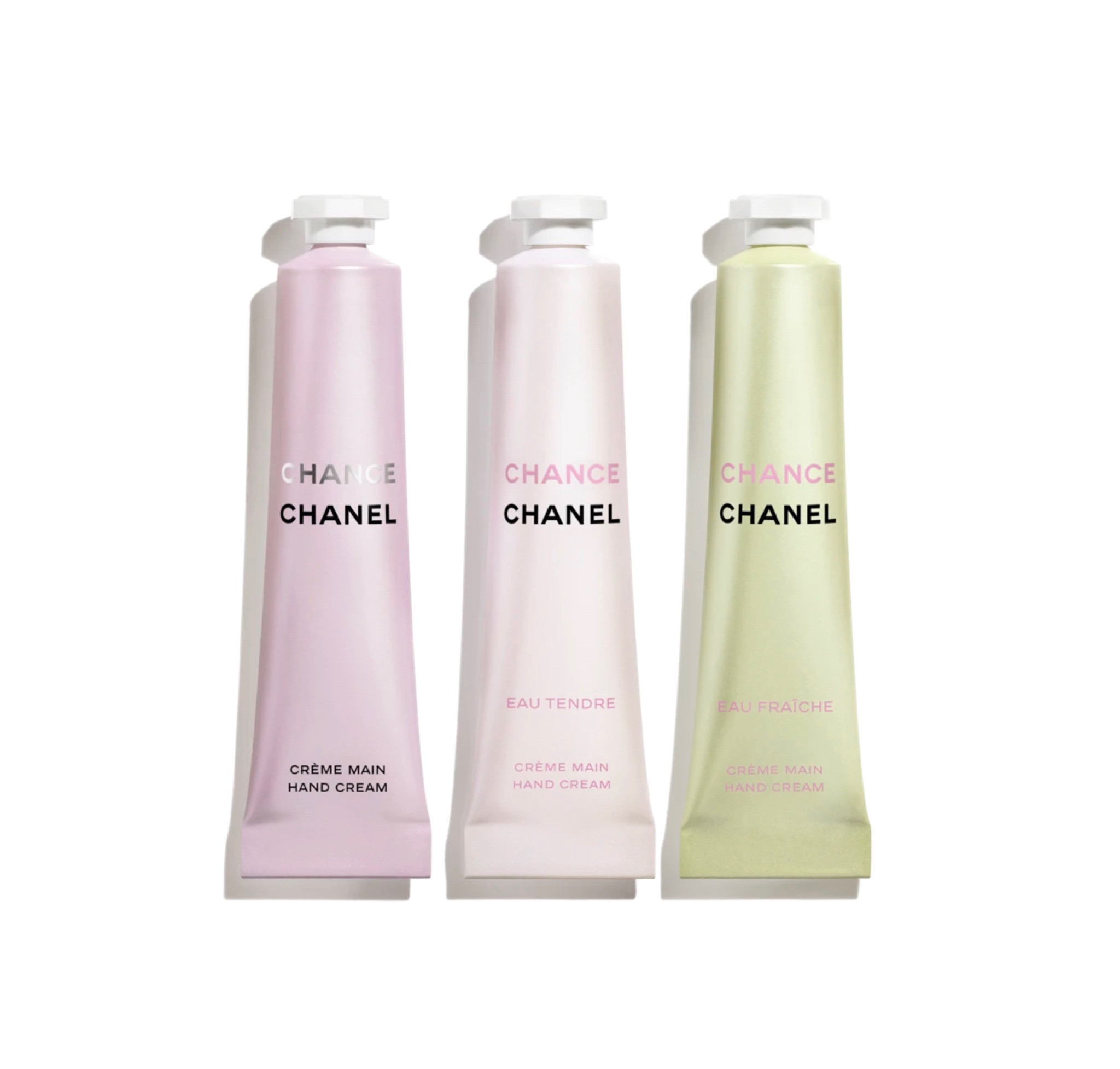 A limited-edition set featuring 3 hand creams, each delicately infused with the notes of a CHANCE fragrance. The fine, airy formula moisturizes skin and leaves it feeling hydrated and comfortable. Designed to be used on the go, the tubes slip easily into any bag to revive the scent trail throughout the day.

#LTKGiftGuide #LTKbeauty #LTKSeasonal
