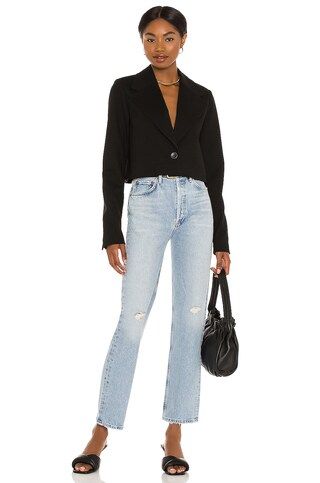 Central Park West X REVOLVE Linden Cropped Blazer in Black from Revolve.com | Revolve Clothing (Global)