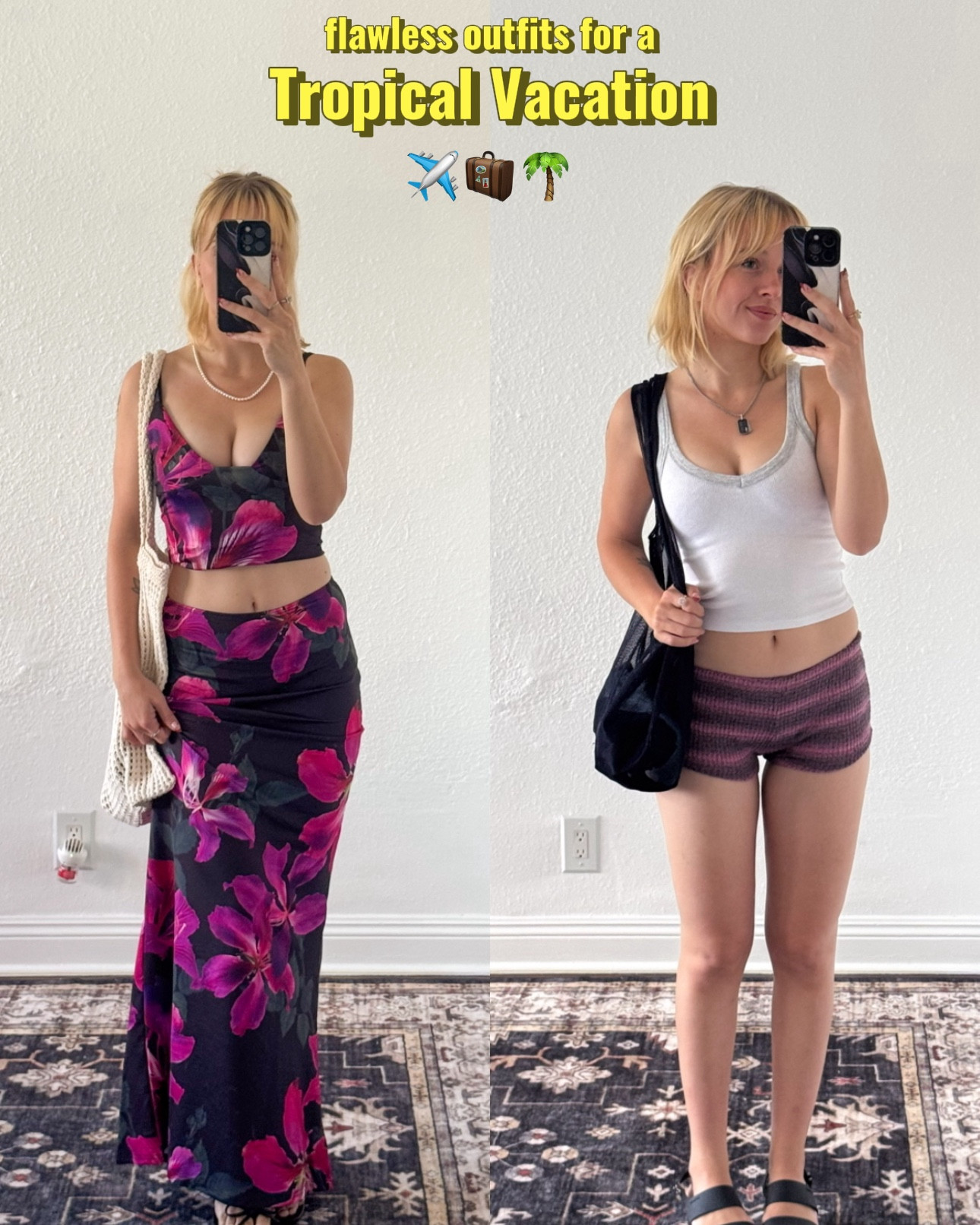 hiii! here are some outfits i’ve worn that i think would be so cute to bring on a tropical vacation! they’re nice & breezy so they’ll be great for humid weather :) i definitely recommend some little shorts, little skirts, & also some matching sets!! matching sets are sooo convenient to style! & they look so stunning 🤩 

#LTKSeasonal #LTKootd