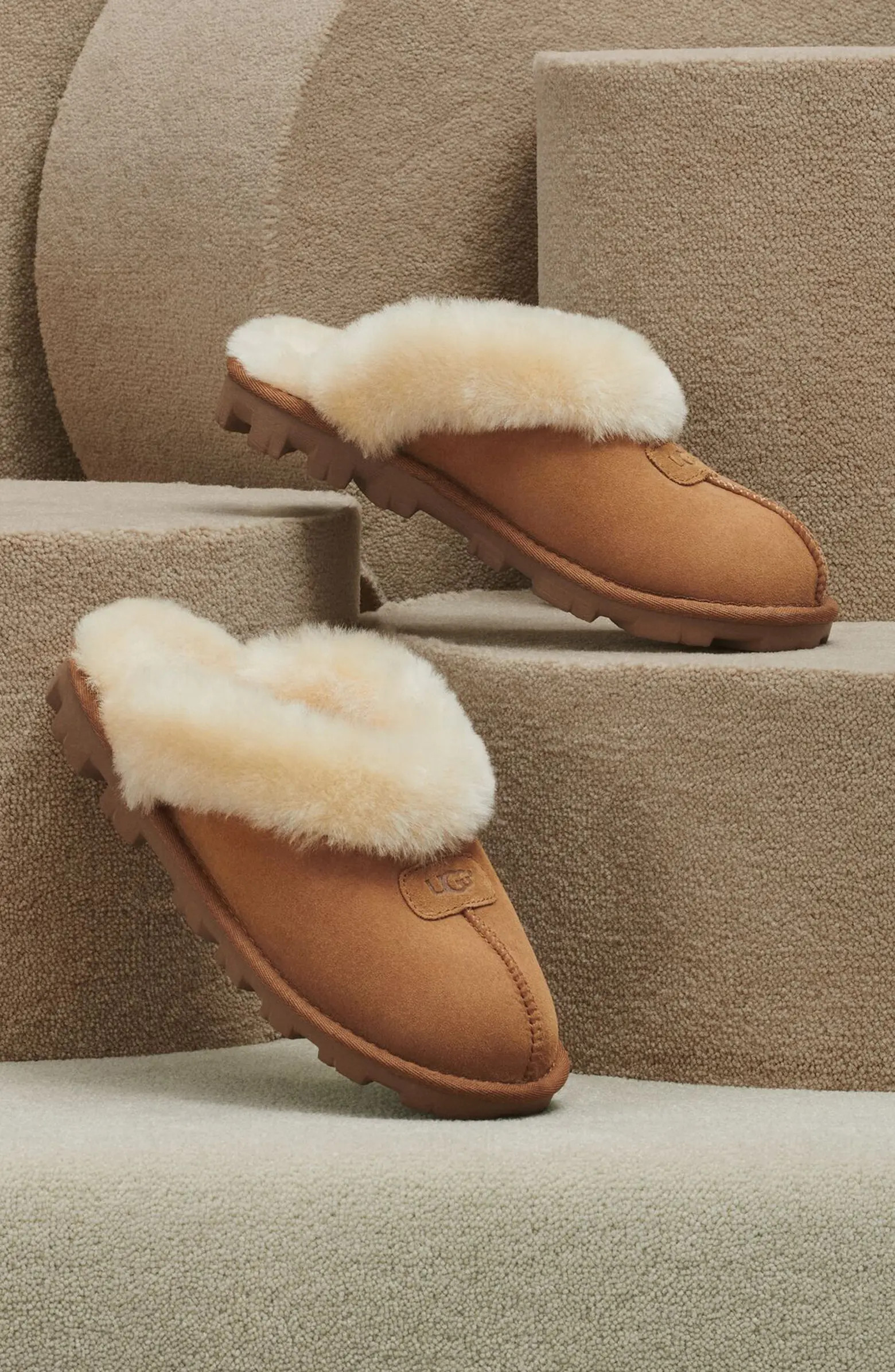 Coquette Genuine Shearling Lined Slipper (Women) | Nordstrom