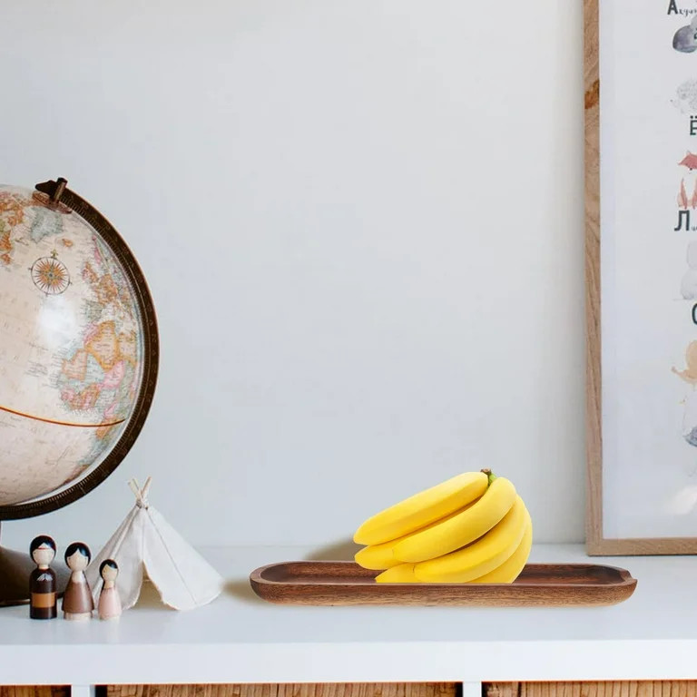 dough bowl Dough Bowl Wooden Bowl Decorative Rustic Strip Shaped Fruit Snack Serving Bowl | Walmart (US)