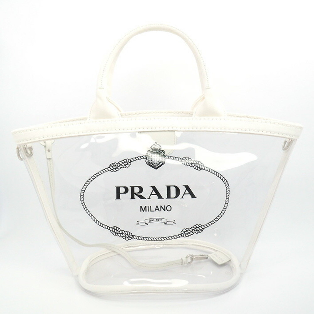 Prada Plex Canapa 2WAY Shoulder Bag Transparent | Poshmark