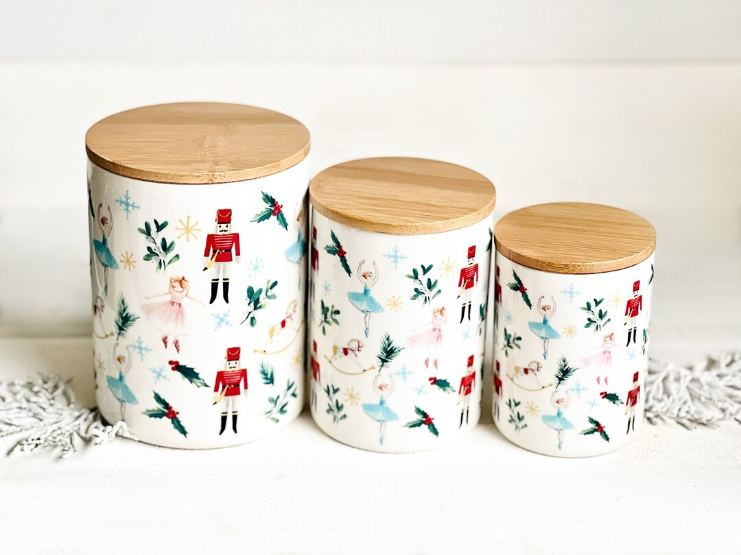 Christmas Nutcracker Cellar canister Set - Etsy | Etsy (US)