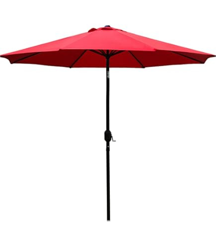 ABCCANOPY 10ft Scalloped Patio Umbrella, Outdoor Table Umbrella with Tilt and Crank, Fiberglass R... | Amazon (US)
